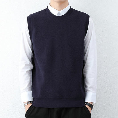 Herren Strickweste Modern Feinstrick Bequem
