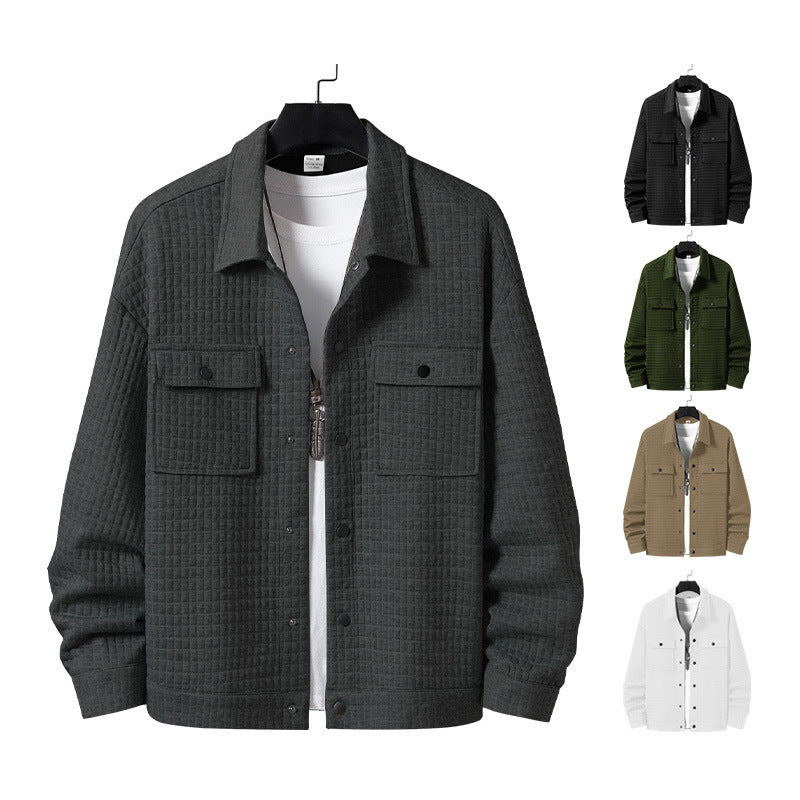 Herren Hemdjacke Lässig mit Taschen Modern - BerlinGlamour