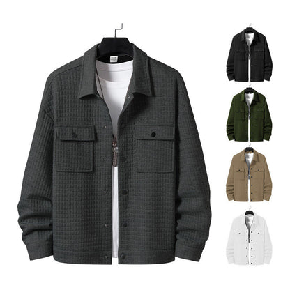 Herren Hemdjacke Lässig mit Taschen Modern - BerlinGlamour
