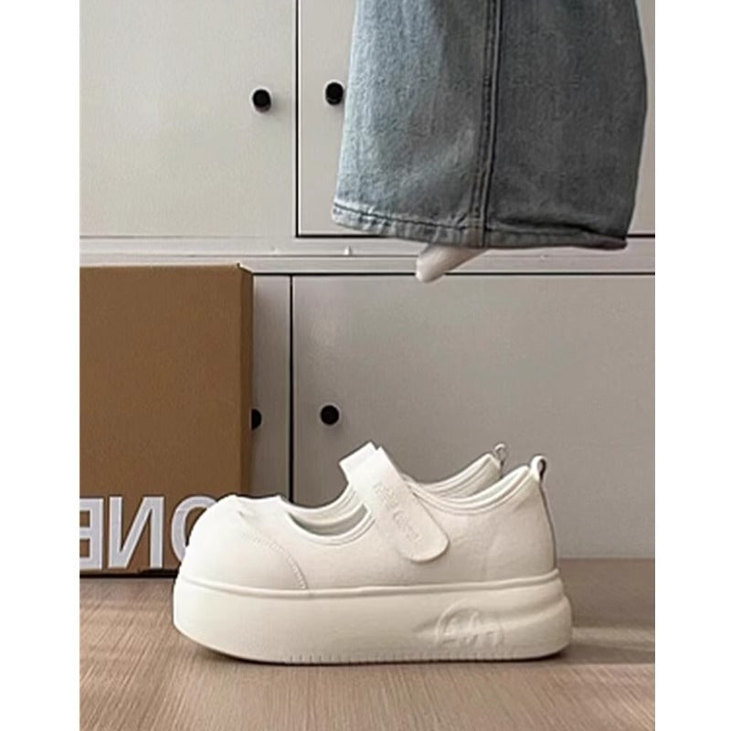Damen Plateau Sneaker Sportlich Stylisch Klettverschluss - BerlinGlamour