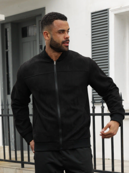 Herren Sportjacke Lässig mit Taschen Grau