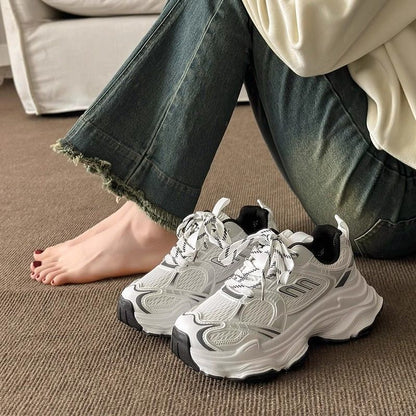 Damen Sneaker Futuristisch Mode Schuhe Sportlich