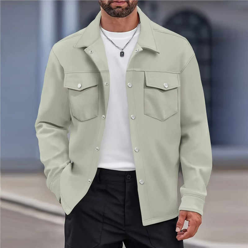 Herren Freizeitjacke Modern mit Vieltaschen und Knöpfen