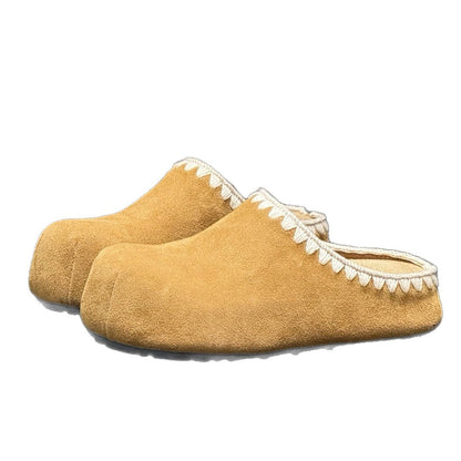 Damen Clogs Weiches Wildleder Handgefertigt Elegant