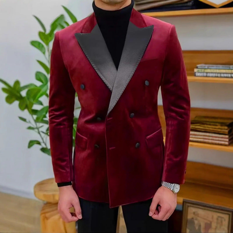 Herren Samtblazer Elegant Schimmernd Berlin Style - BerlinGlamour