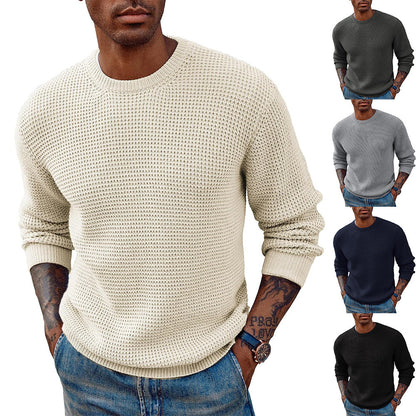 Herren Strickpullover Groß Größe Strukturiert Modern