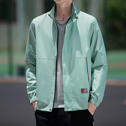 Herren Sportjacke Wasserdicht Elastisch mit Hochkragen