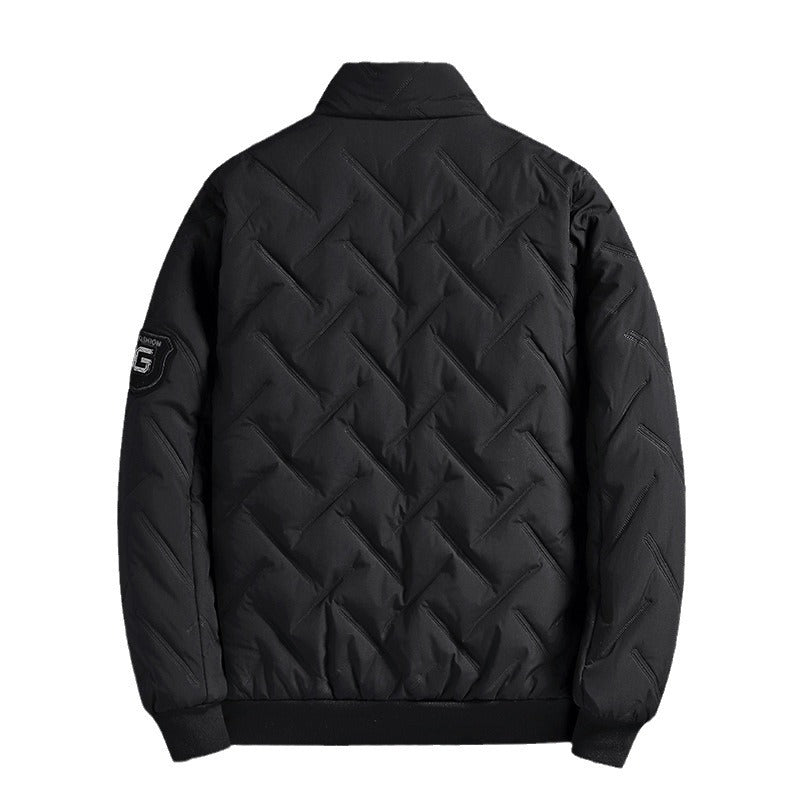 Männer Bomberjacke Steppweste Modern Schwarz
