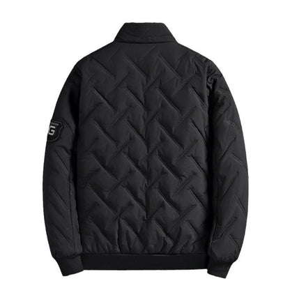 Männer Bomberjacke Steppweste Modern Schwarz