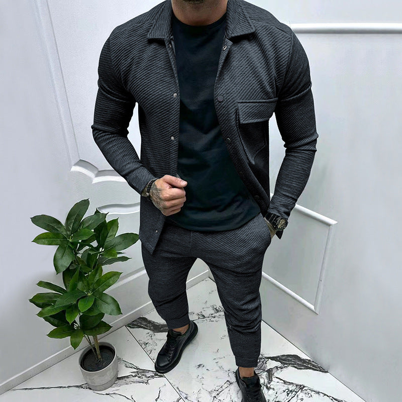 Herren Hemd Hosen Set Casual Berlin Style