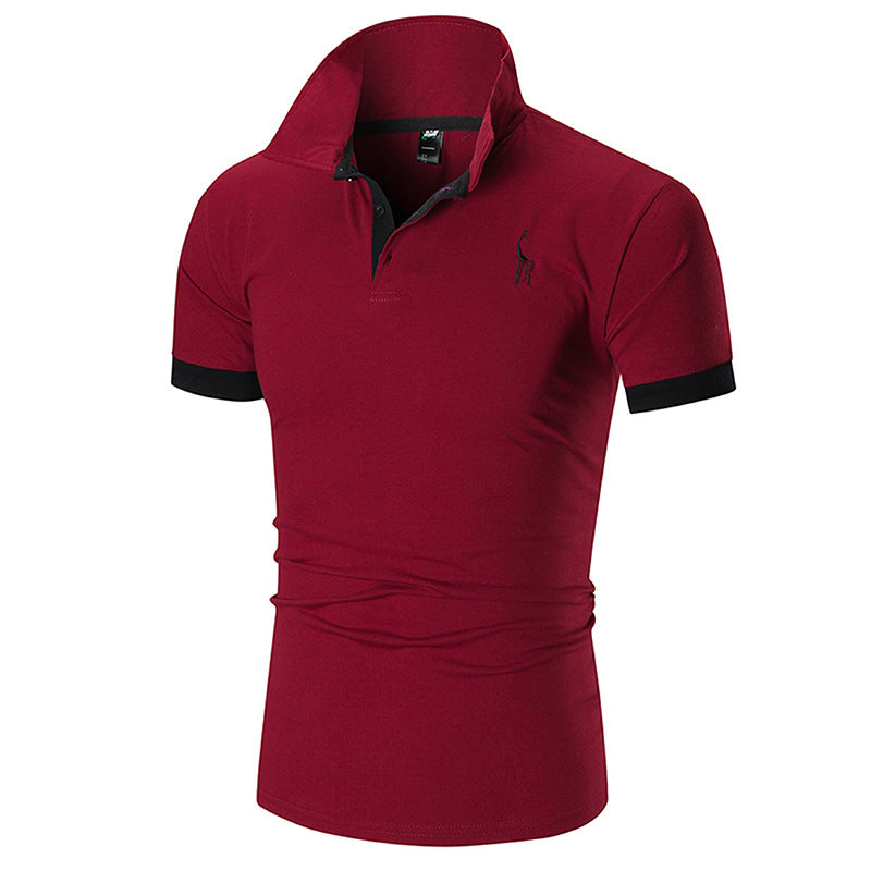 Herren Poloshirt Slim Fit Moderner Kragen