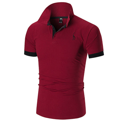 Herren Poloshirt Slim Fit Moderner Kragen
