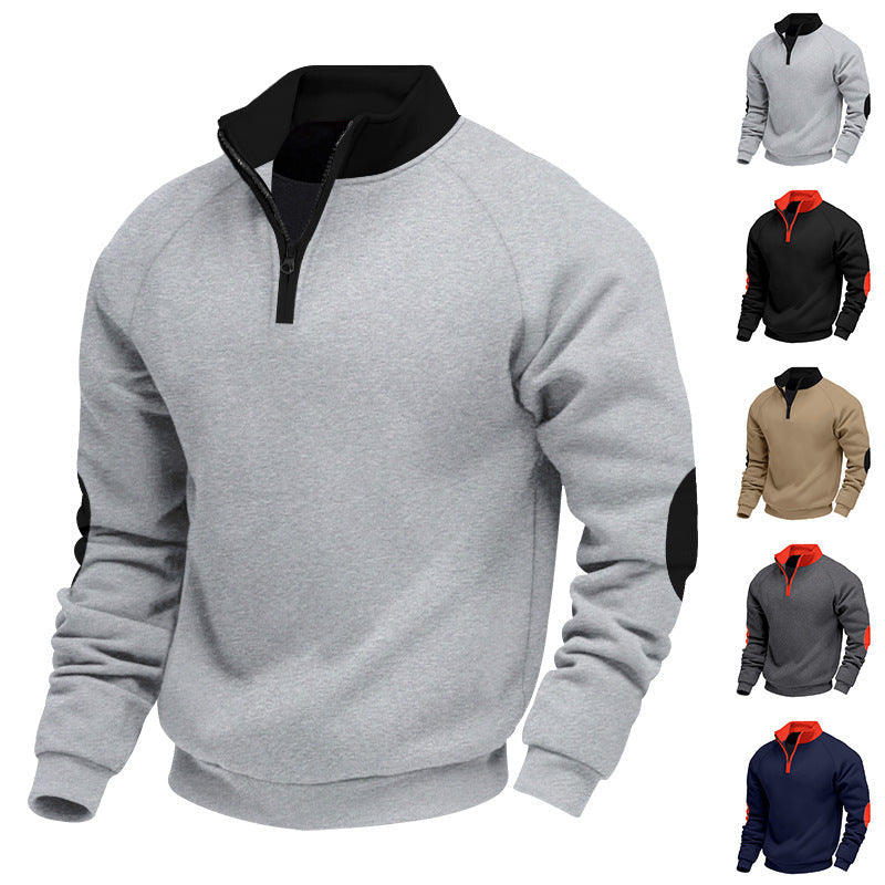 Herren Sportpullover Warm Hochkragen Reißverschluss - BerlinGlamour