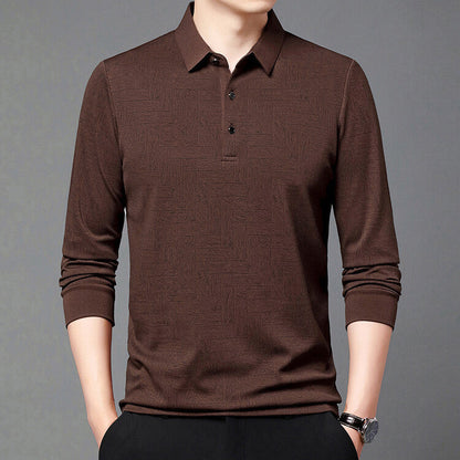 Herren Langarmbluse Elegant Strukturiert Modern - BerlinGlamour
