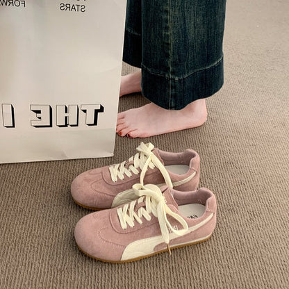 Damen Sneaker Sportlich Wildleder atmungsaktiv