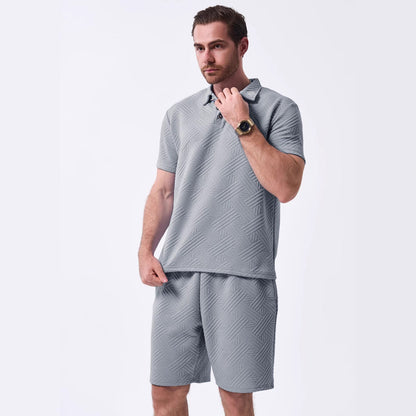 Herren Sommer Outfit Kurzarm Shirt Modern