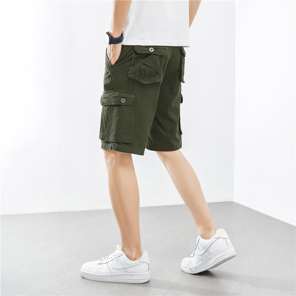 Herren Cargo-Shorts Funktionale Seitentaschen Bequem