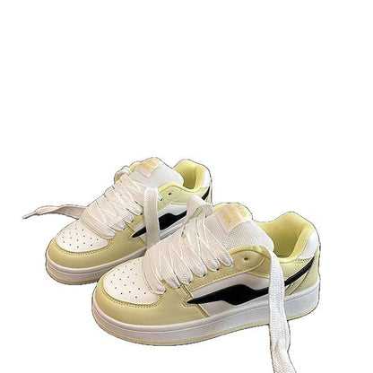 Damen Sneaker Sportlich Rutschfest Gummisohle Schwarz