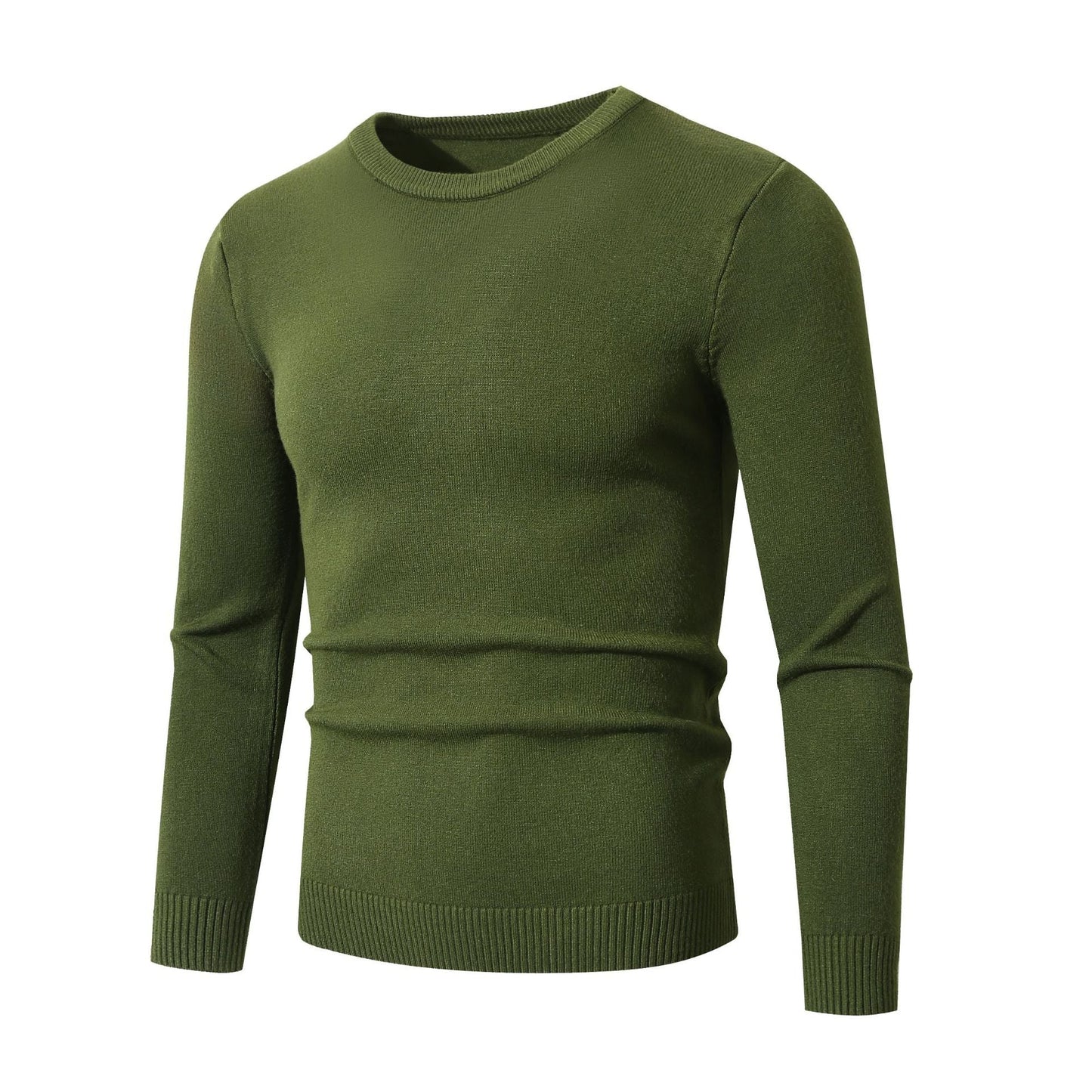 Herren Pullover Feinstrick Rundhals Klassisch Elegannt