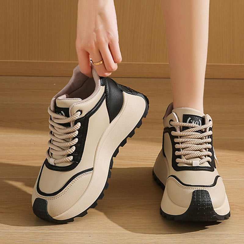 Damen Sneaker Chunky Sportlich Rutschfest Bequem