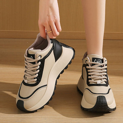 Damen Sneaker Chunky Sportlich Rutschfest Bequem