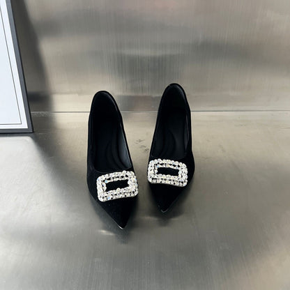 Damen Pumps mit Schmuck Spitze Elegant