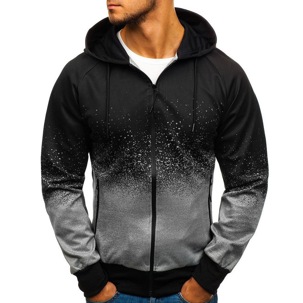 Herren Kapuzenjacke Sportlich Wasserabweisend Modern