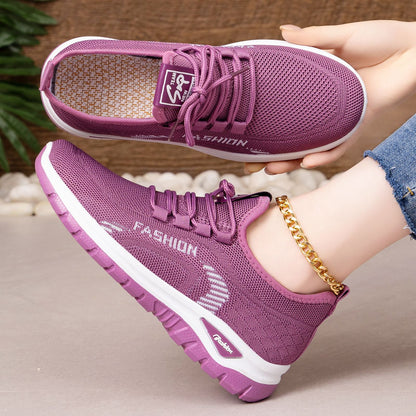 Damen Sneaker Sportlich Elegantes Design Schwarz