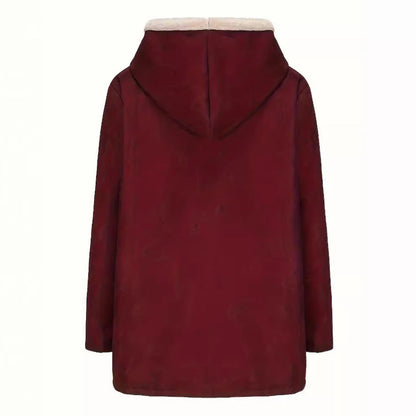 Damen Parkajacke Warm Sherpa Futter Winterjacke