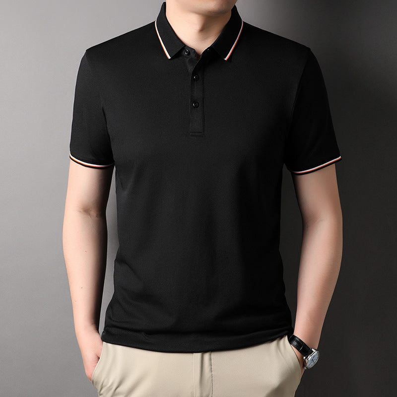 Herren Poloshirt Atmungsaktiv Modern Kontrastakzente