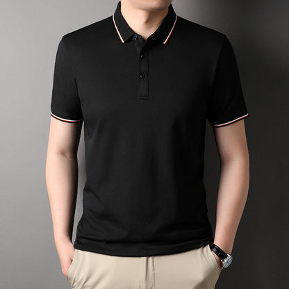 Herren Poloshirt Atmungsaktiv Modern Kontrastakzente