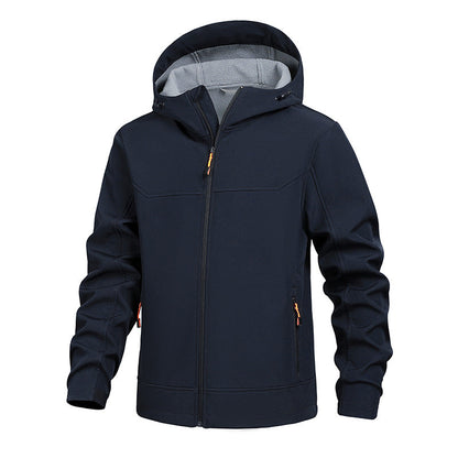Herren Outdoorjacke Winddicht mit Kapuze Wasserabweisend