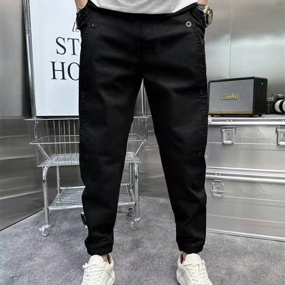 Herren Cargo-Hose Modern Elastisch Mit vielen Taschen - BerlinGlamour
