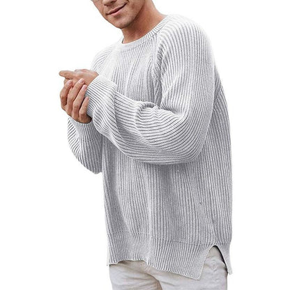 Herren Strickpullover Modern mit Struktur Optik und Eleganz