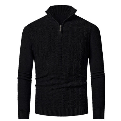 Herren Strickpullover Stehkragen Modern