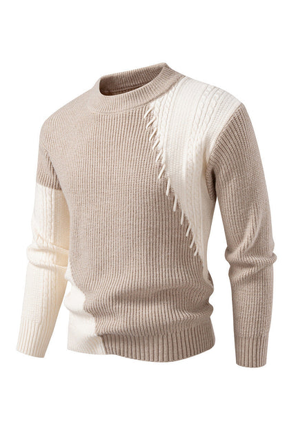 Herren Strickpullover Modern Elegant Kragen
