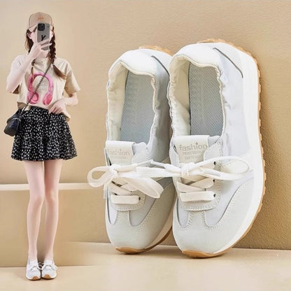 Damen Sneaker Leicht Bequem Schnürsystem Weich