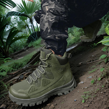 Herren Outdoor-Stiefel Hoch Knöchel Rutschfest Wasserfest