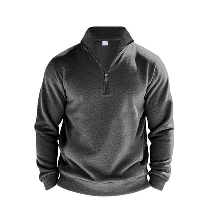 Herren Sweatpullover Atmungsaktiv mit Reißverschluss Sportlich