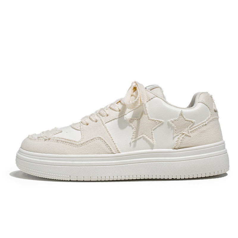 Damen Sneaker Sternendesign Lässig Modisch