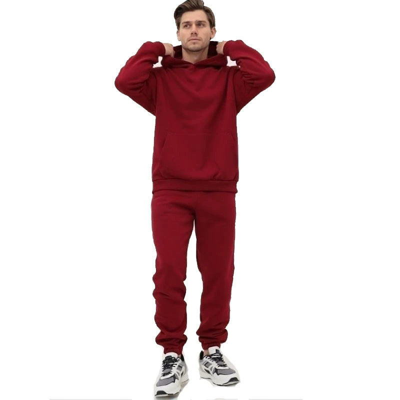 Bequemes Herren Sportset Kapuzenpullover Jogginghose Set