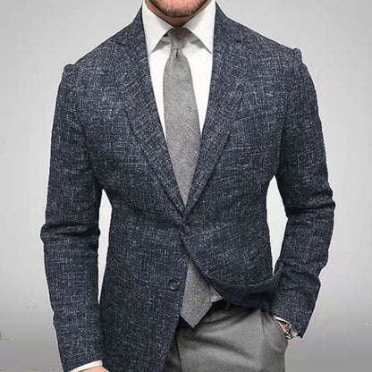 Herren Blazer Slim Fit Karomuster Elegant Modern