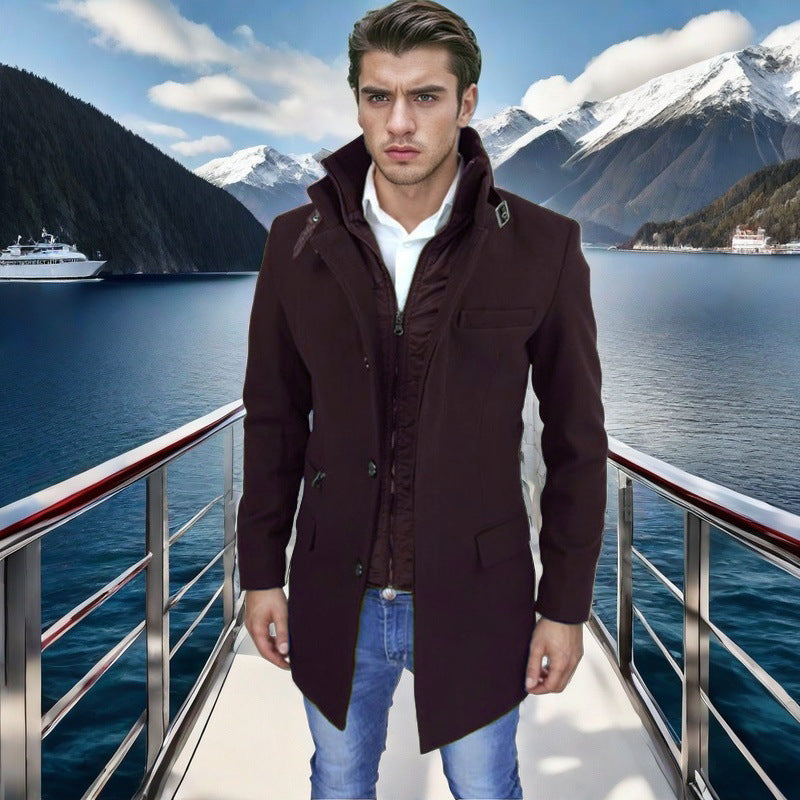 Herren Winterjacke Modern Funktionell Wasserdicht