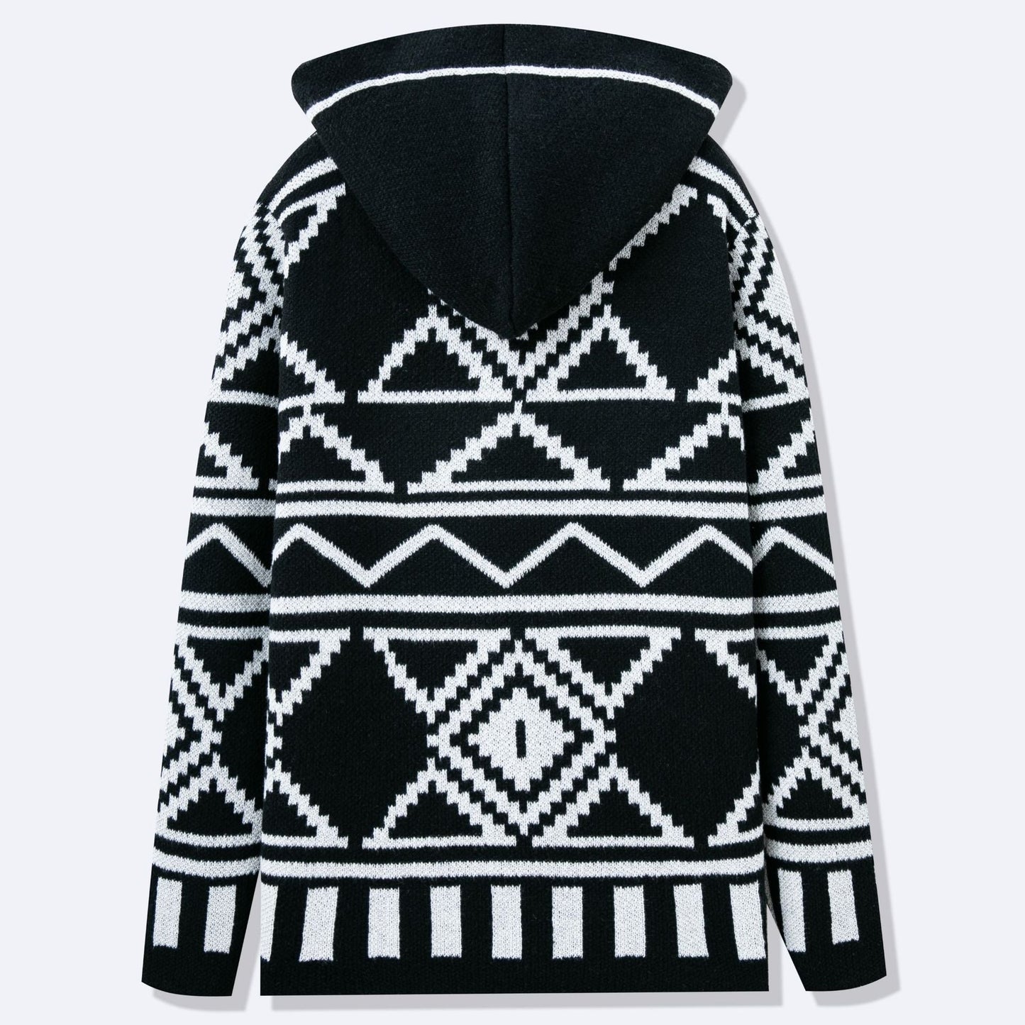 Herren Strickjacke Offen Vorne Modern Mit Muster
