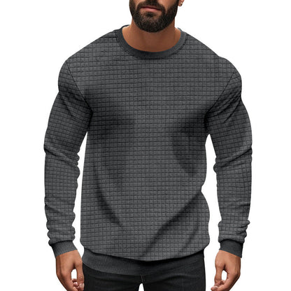 Herren Langpullover Strukturiert Modern Elegent