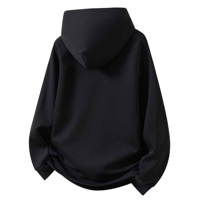 Herren Kapuzenpullover Knopfleiste Kängurutasche Modern Sportlich