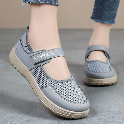 Damen Sportschuhe Atmungsaktiv Klettverschluss Bequem