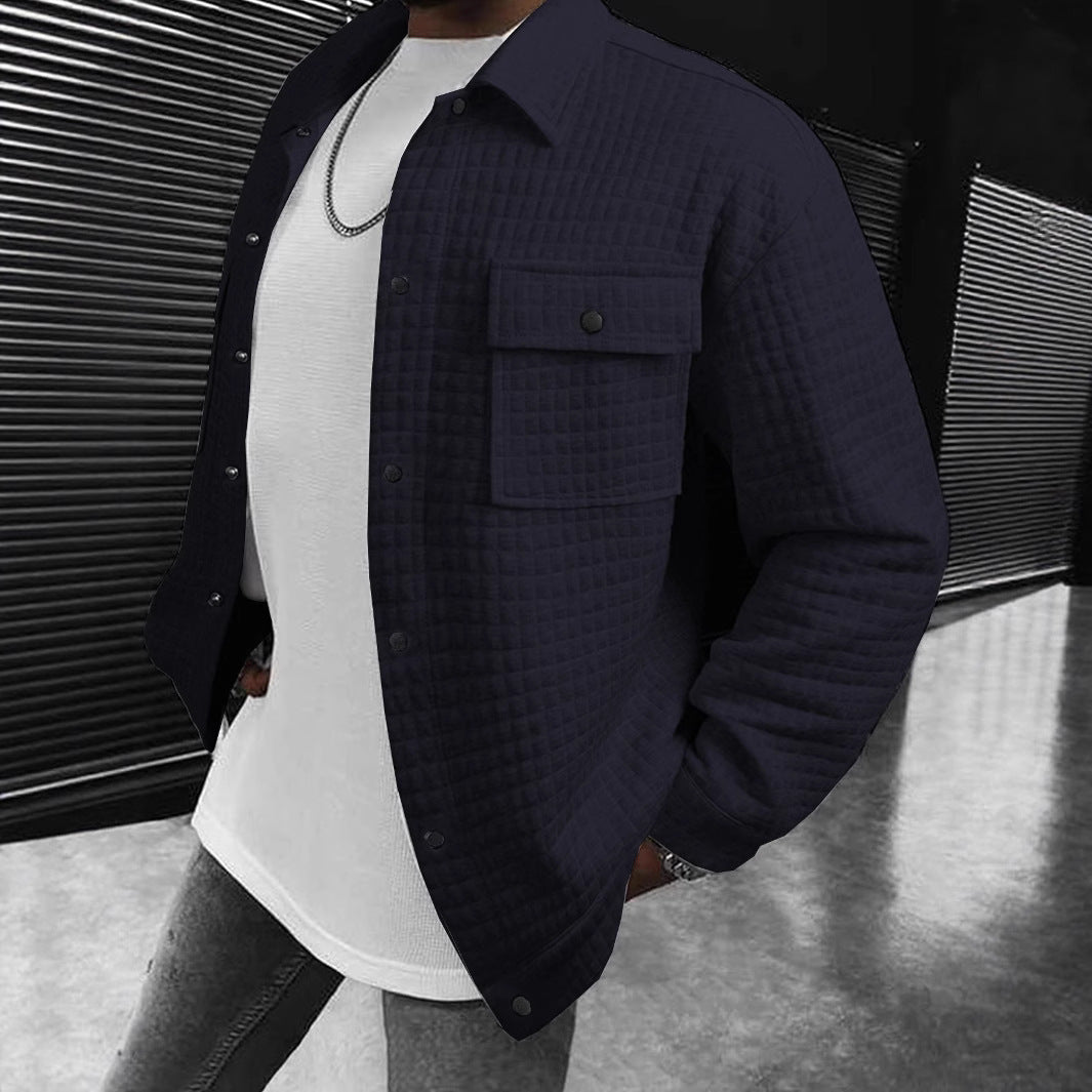 Herren Überziehjacke Lässig Mit Taschen Urban Style