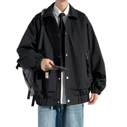 Herren Utility-Jacke Bequem Freizeitjacke Größe XL