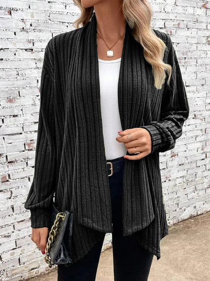 Damen Strickjacke Offener Schnitt Moderne Gesamtlook